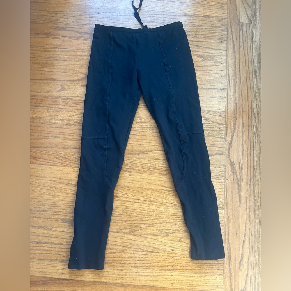 Acne stretch Black High-Rise Performance Leggings pants 38